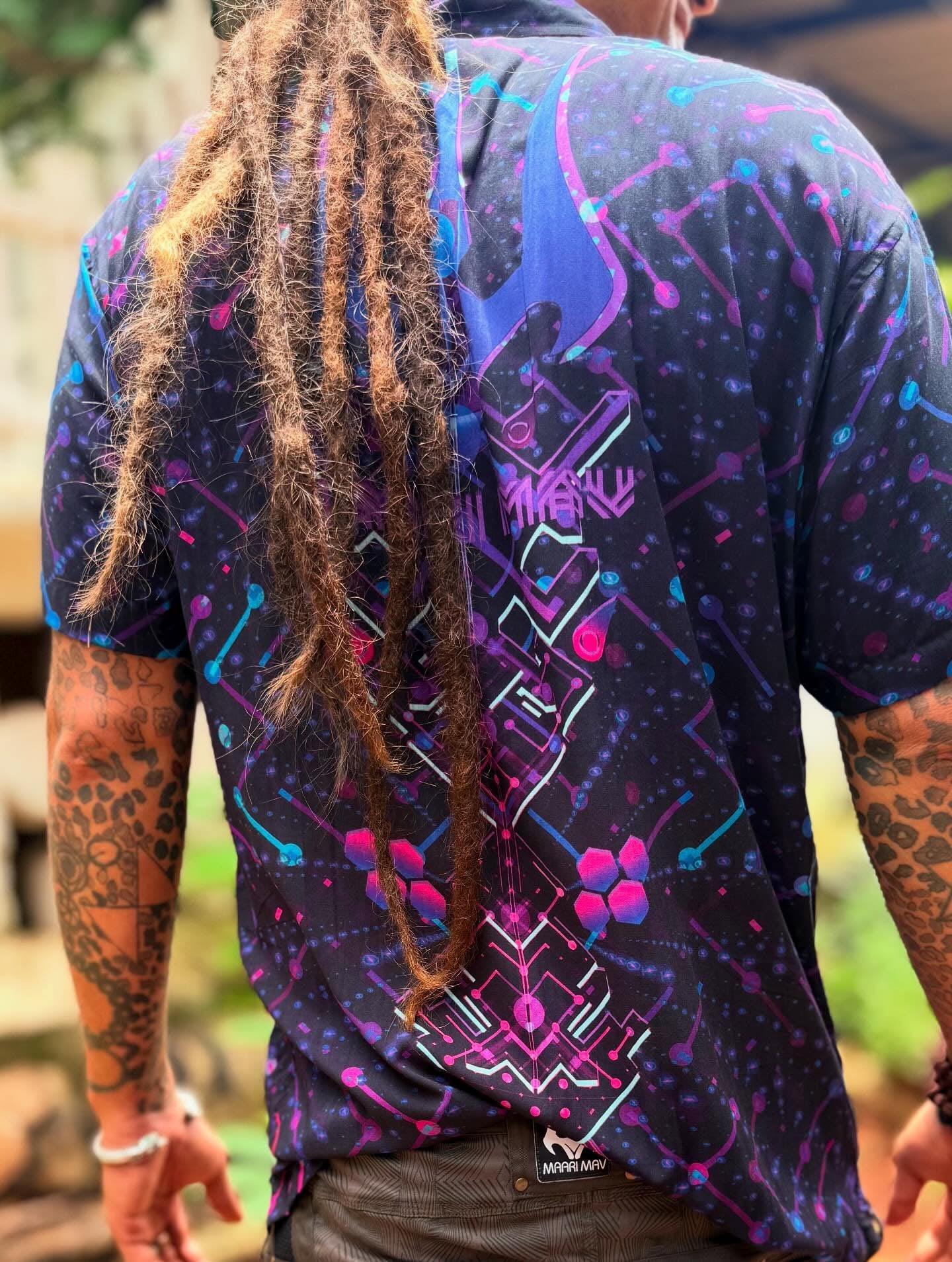 Bamboo Shirt -Psychadelic Purple