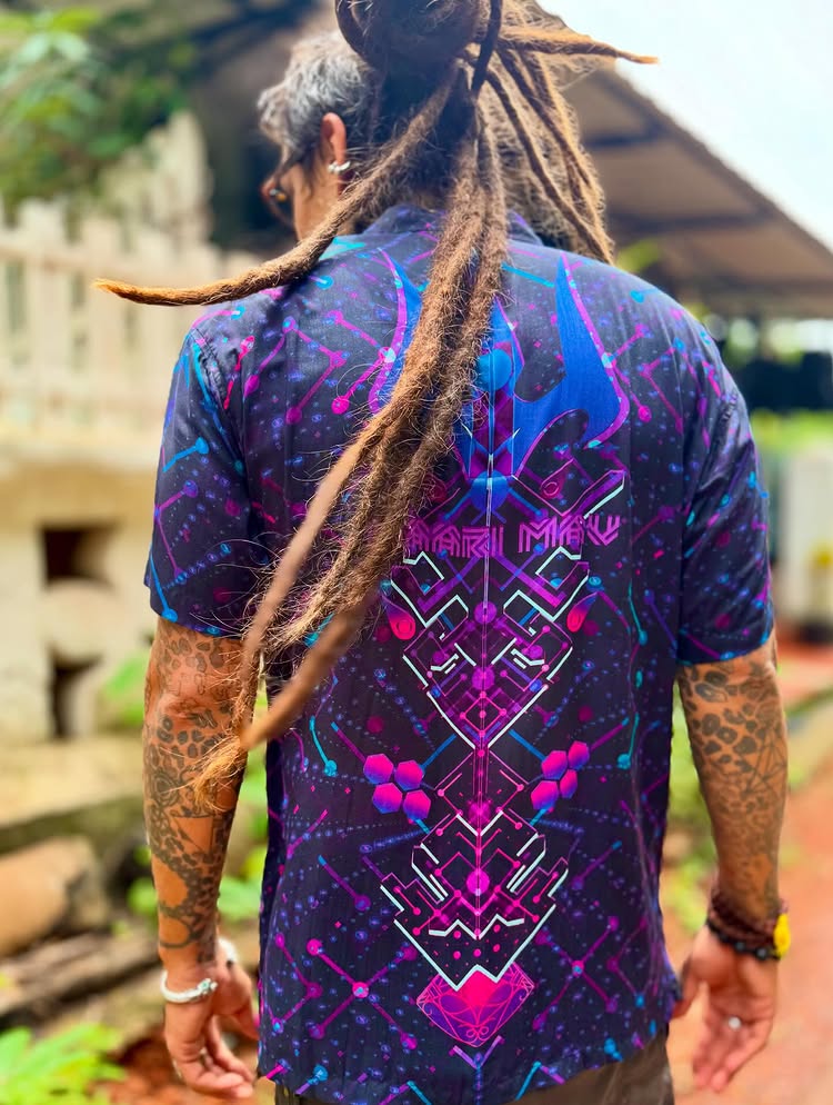 Bamboo Shirt -Psychadelic Purple
