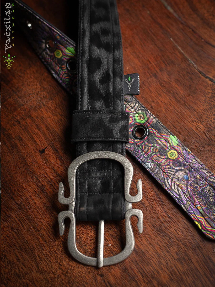 Belt / Fake Leather / - BLAK LEOPARD Hook Buckle