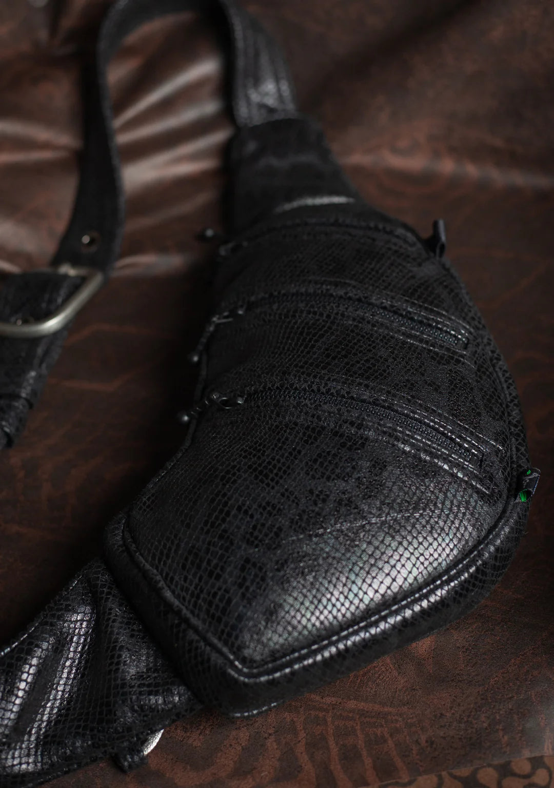 Botta Bag - Fake Leather Buckle - BLAK MAMBA