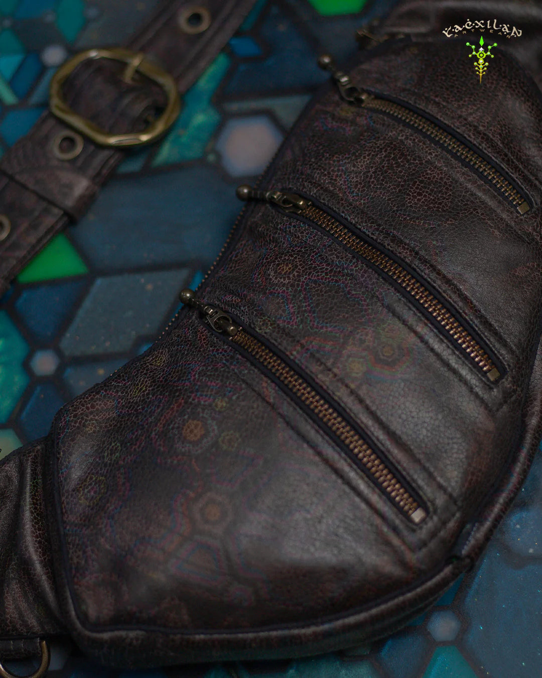 Botta Bag - Fake Leather Buckle - Grey PSYGALAK Snake