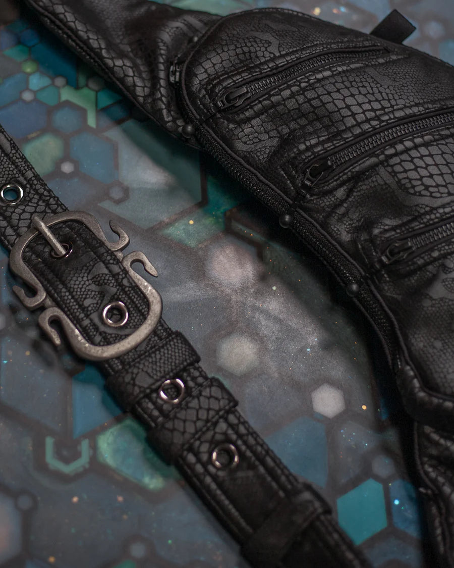 Botta Bag - Fake Leather Hook Buckle - BLAK BOA