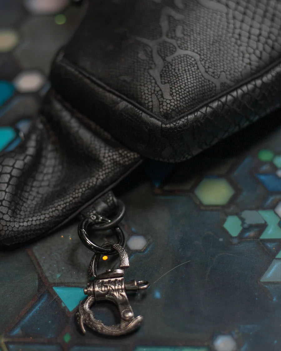 Botta Bag - Fake Leather Hook Buckle - BLAK BOA