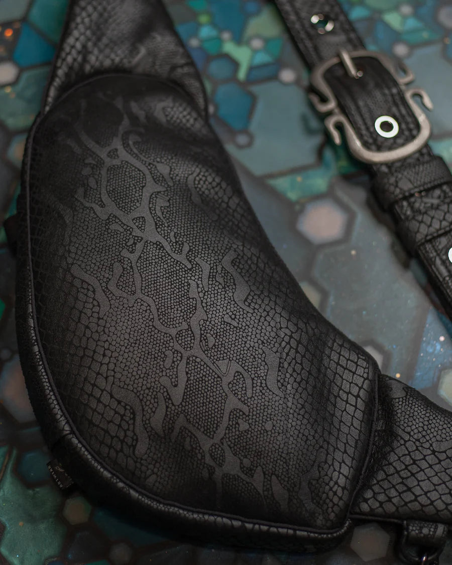 Botta Bag - Fake Leather Hook Buckle - BLAK BOA
