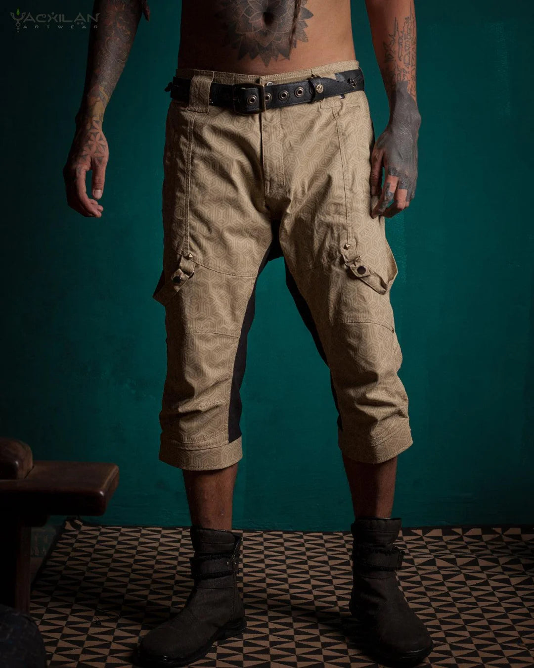 Corsaire Men Pirate / Cotton Printed - Sand TRIPIBO