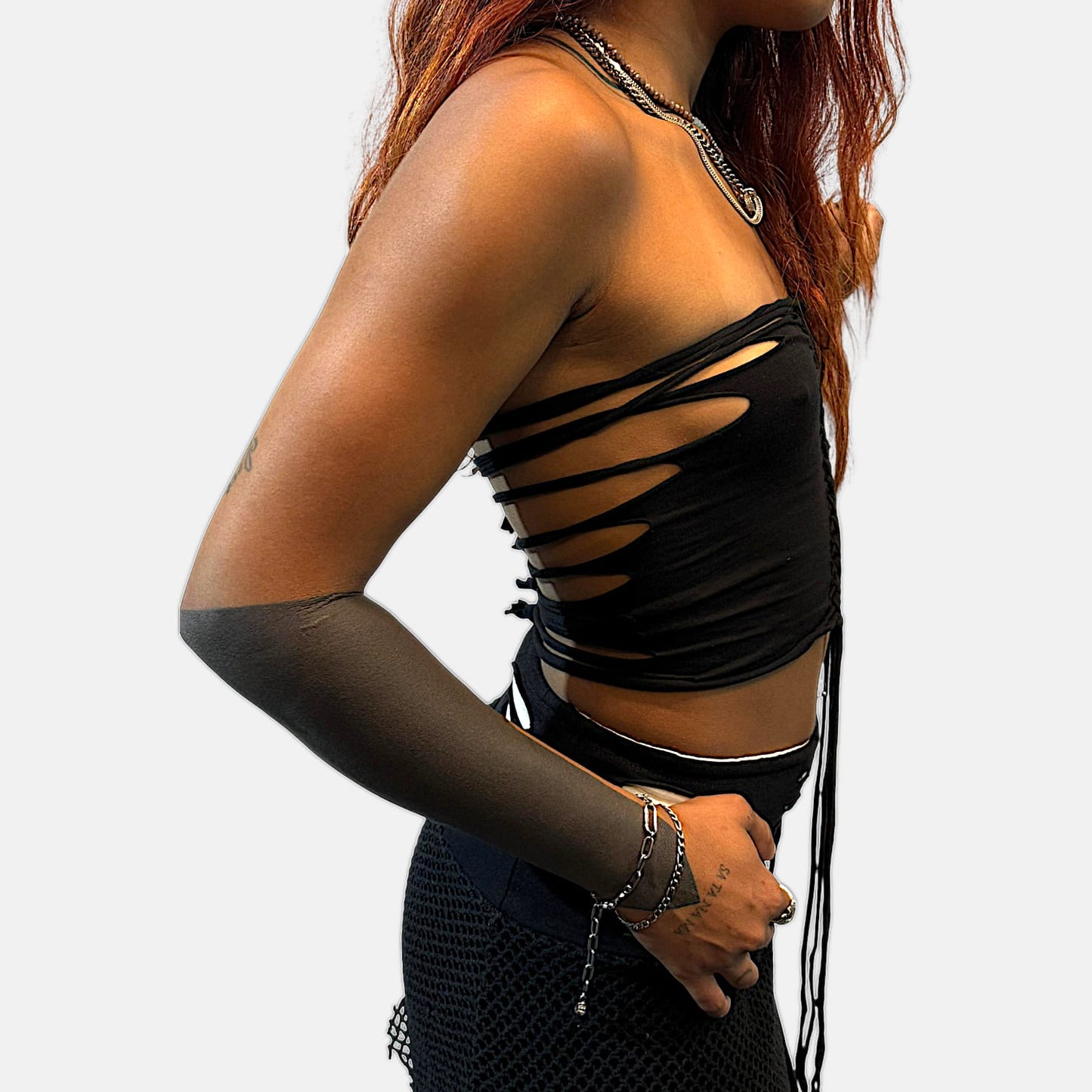 Halter top - Handmade binding - Eclipse Flow