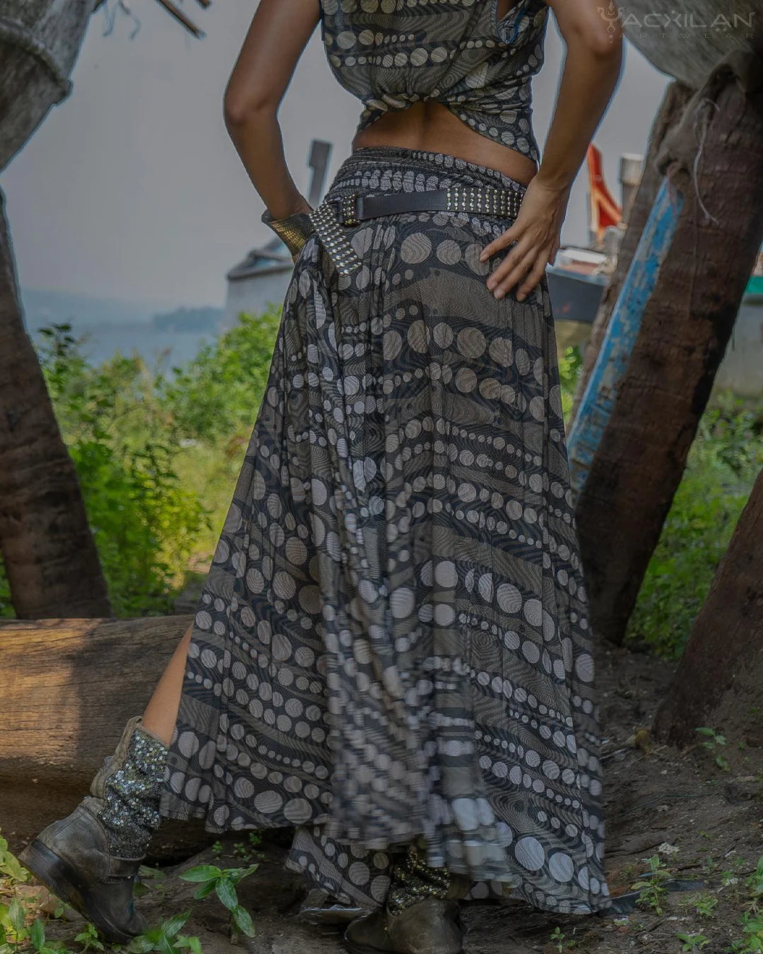 Gipsy Low Waist Long Skirt / Bamboo - SANDSTORMZ