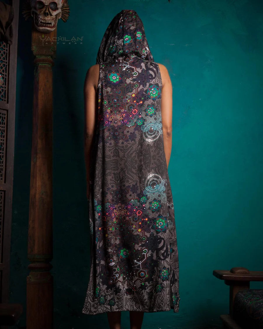 Hooded Long Dress - Viscose - VENADO BLANCO