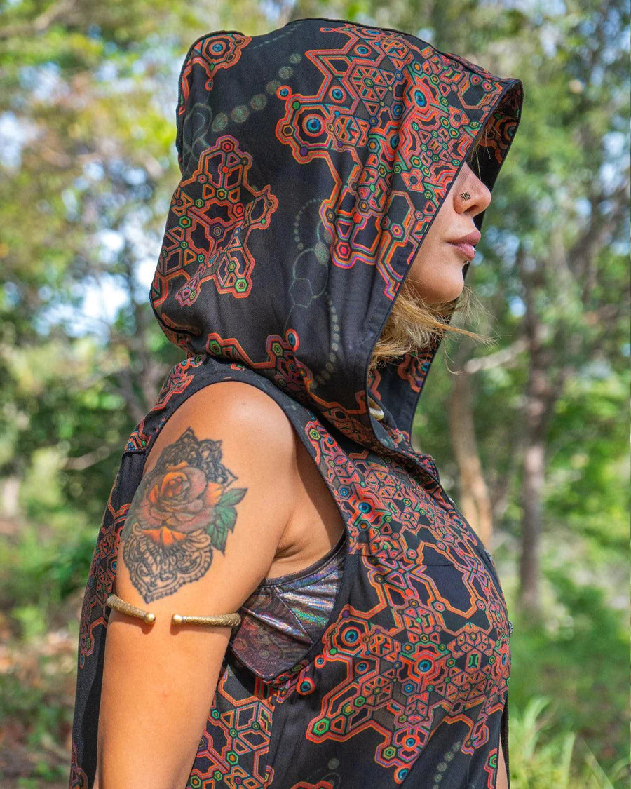 Hooded Long Dress / Viscose - AFRODISIAKO
