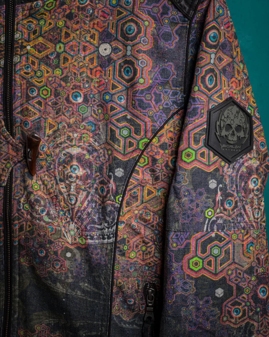 Jacket Men / Thick Linen AOP - OWLIENS