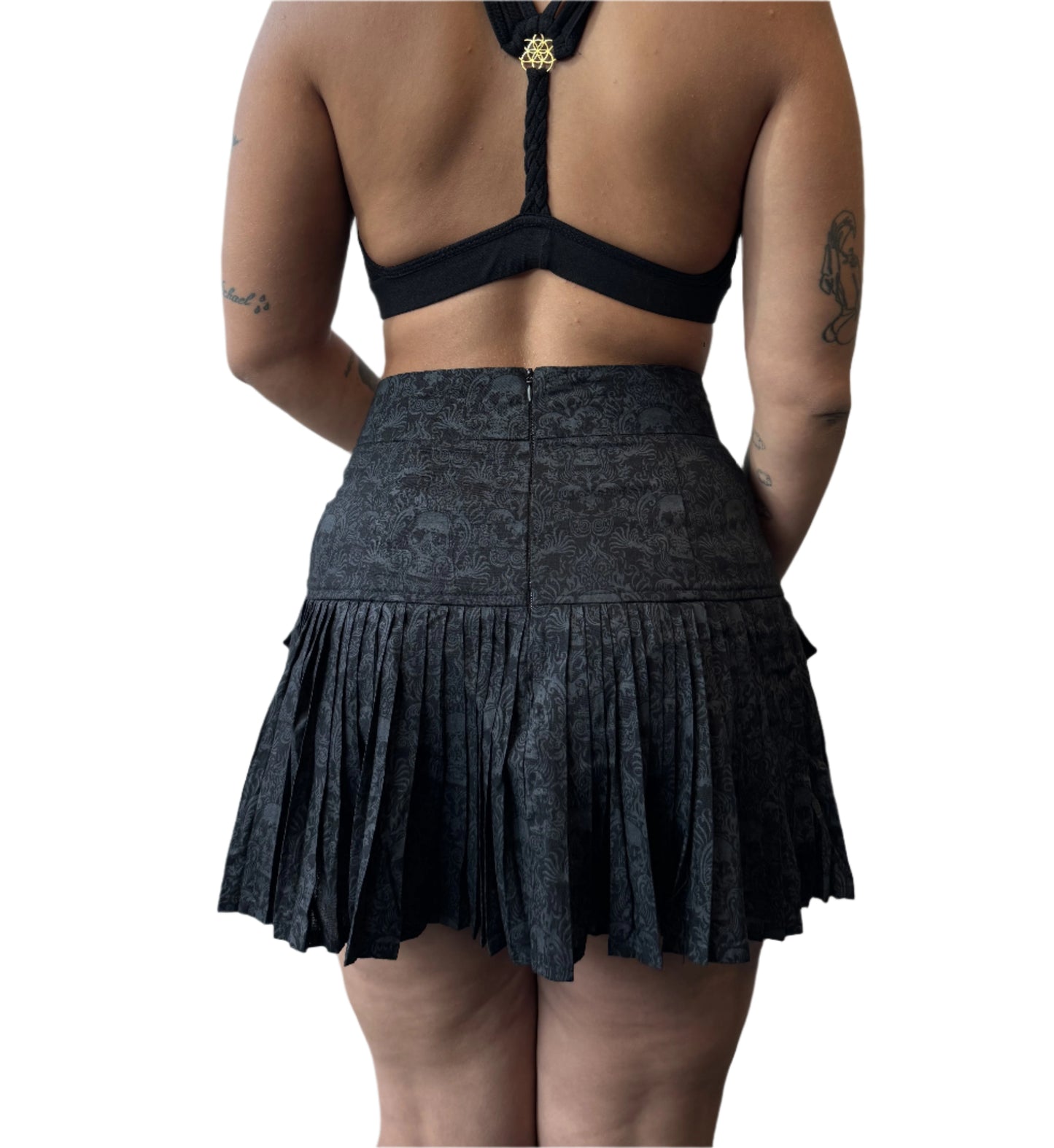 Mini skirt - CANCUN SKULL
