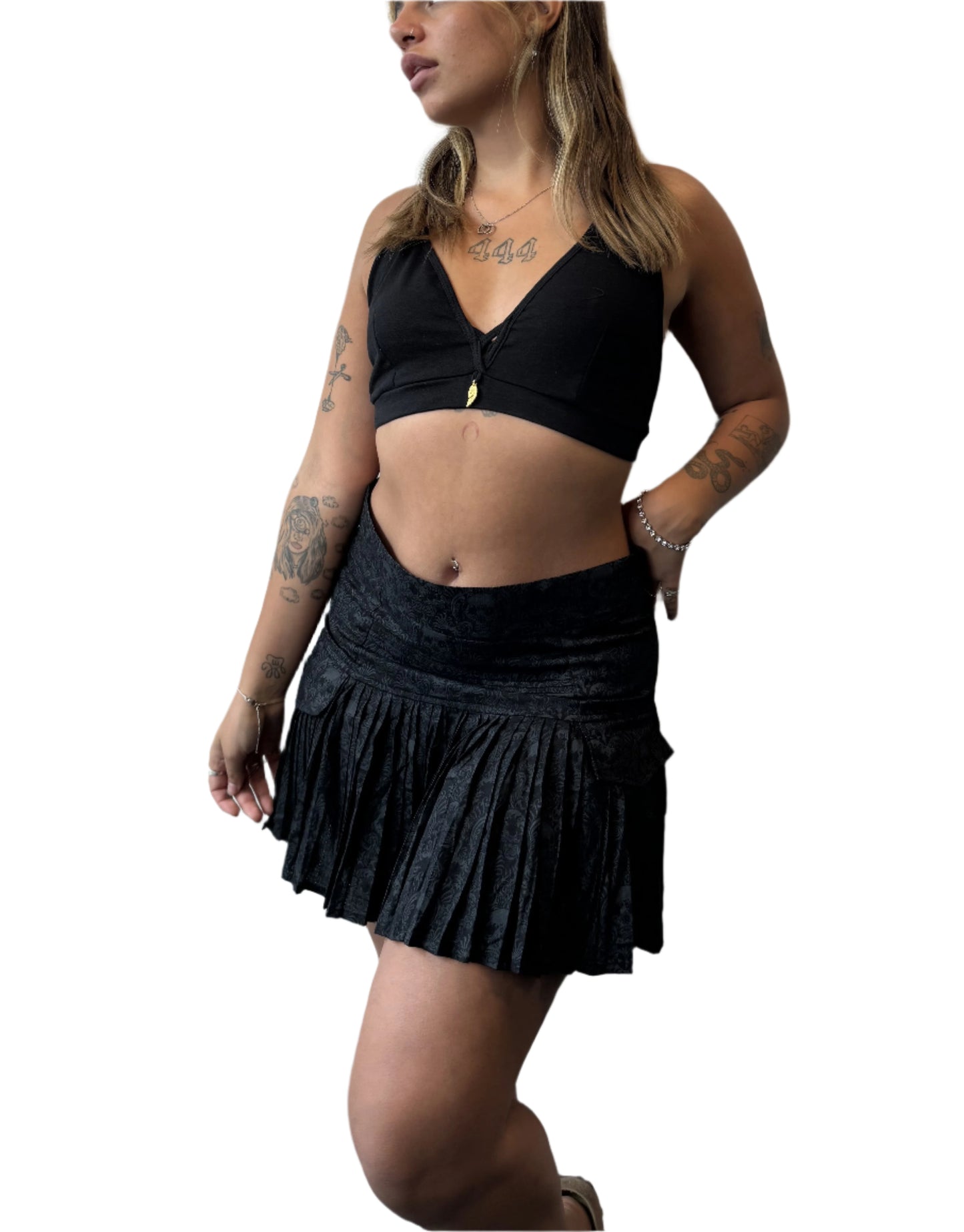 Mini skirt - CANCUN SKULL