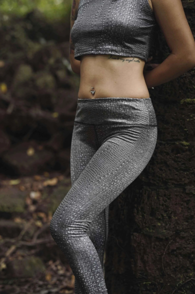 Premium Lycra Leggings - BLACK ILLUSION