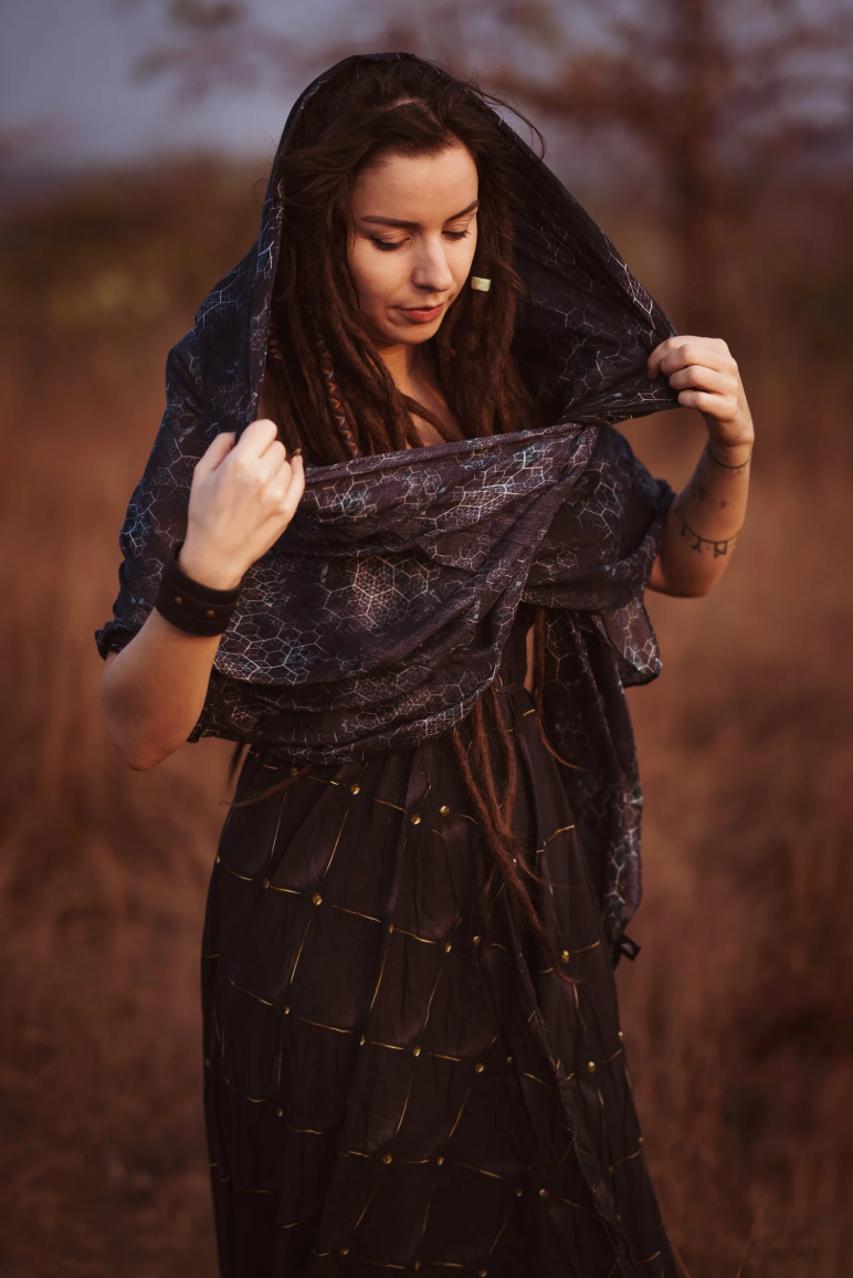 Scarf - Bamboo Fabric Witch Scarf - JOURNEY INTO MY MIND