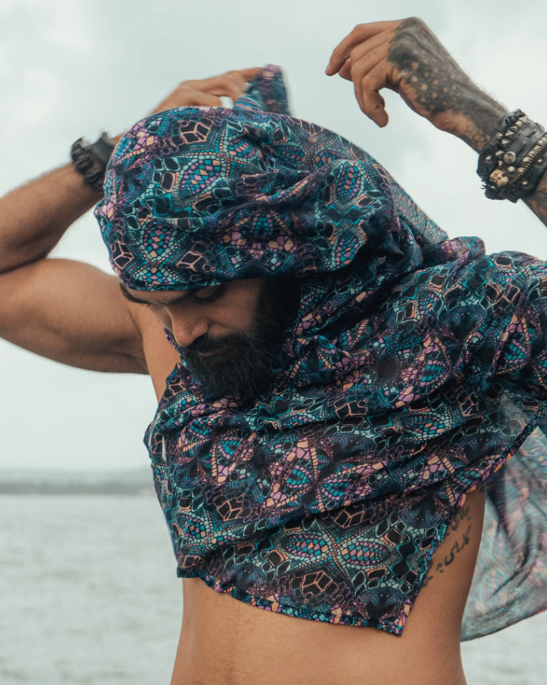 Scarf - Bamboo Fabric Witch Scarf - Kaleidoscope