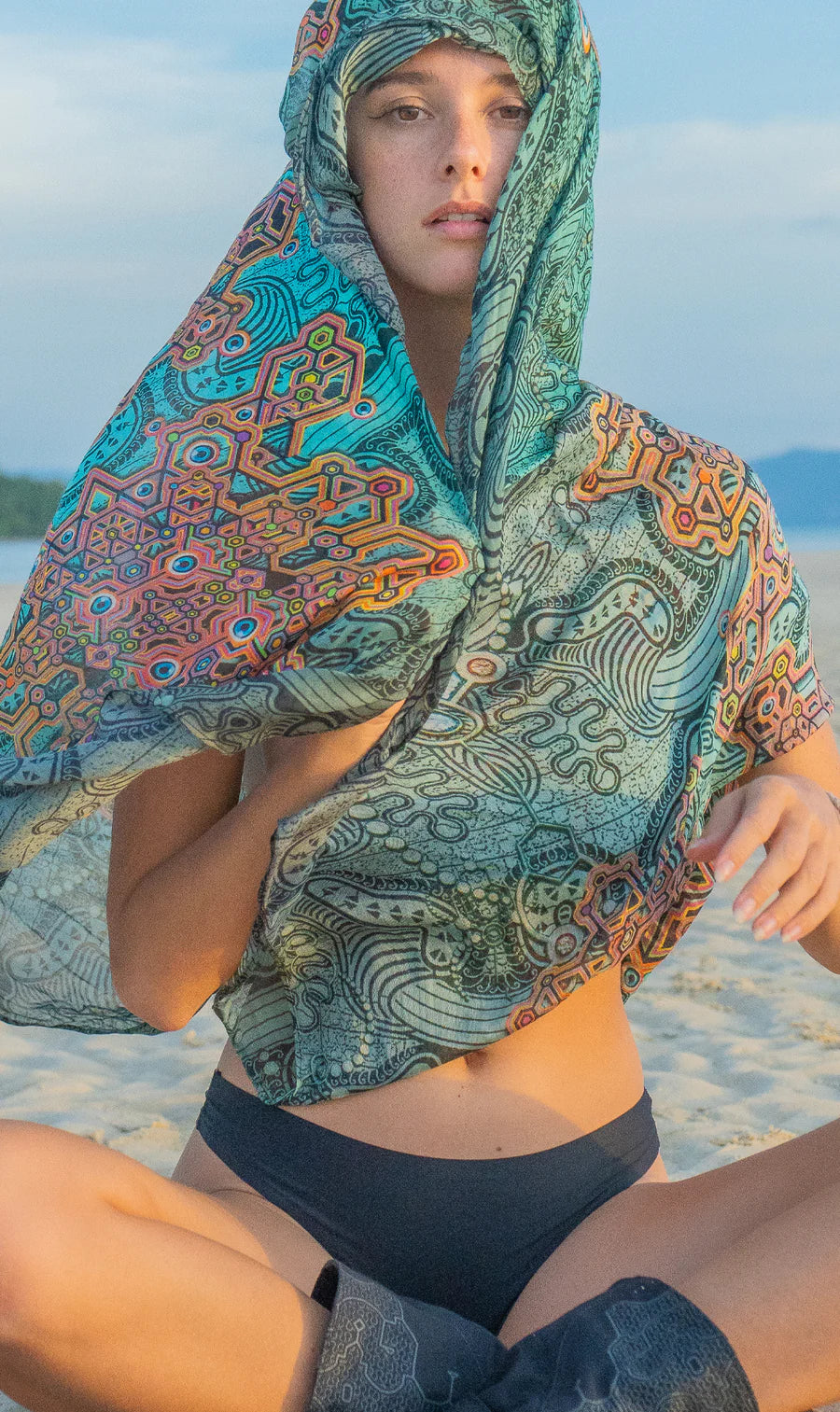 Scarf / Pareo - Bamboo - ATLANTIS