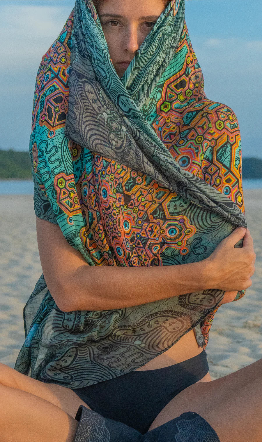 Scarf / Pareo - Bamboo - ATLANTIS