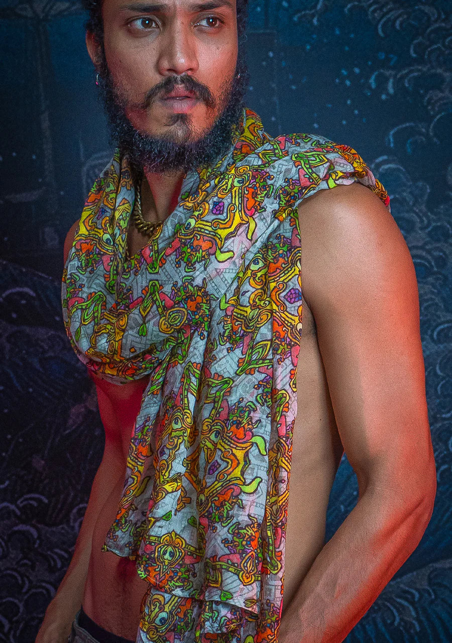 Scarf / Pareo - Bamboo - PAKAL'S GOLD
