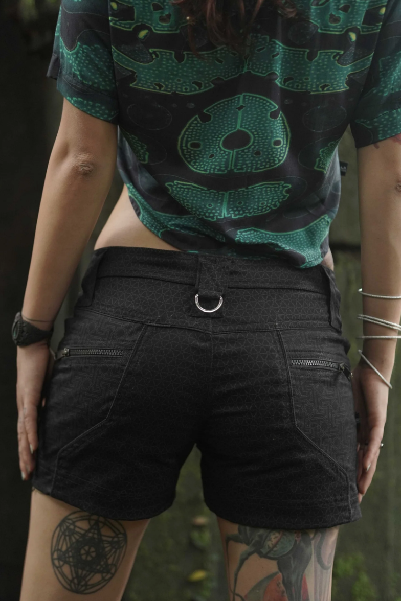 Shorts - Shri Yantra - Black