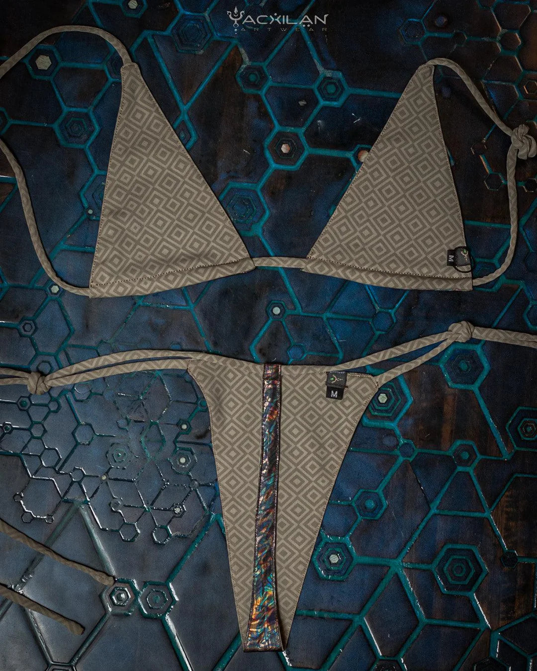 Swimsuit / Tangakini - PSYCHEDELIKA Silver Holographic