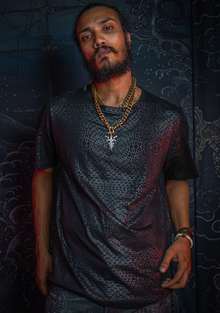 T-Shirt Men / Cotton Supima 120 gsm - Black DESINTEGRATION