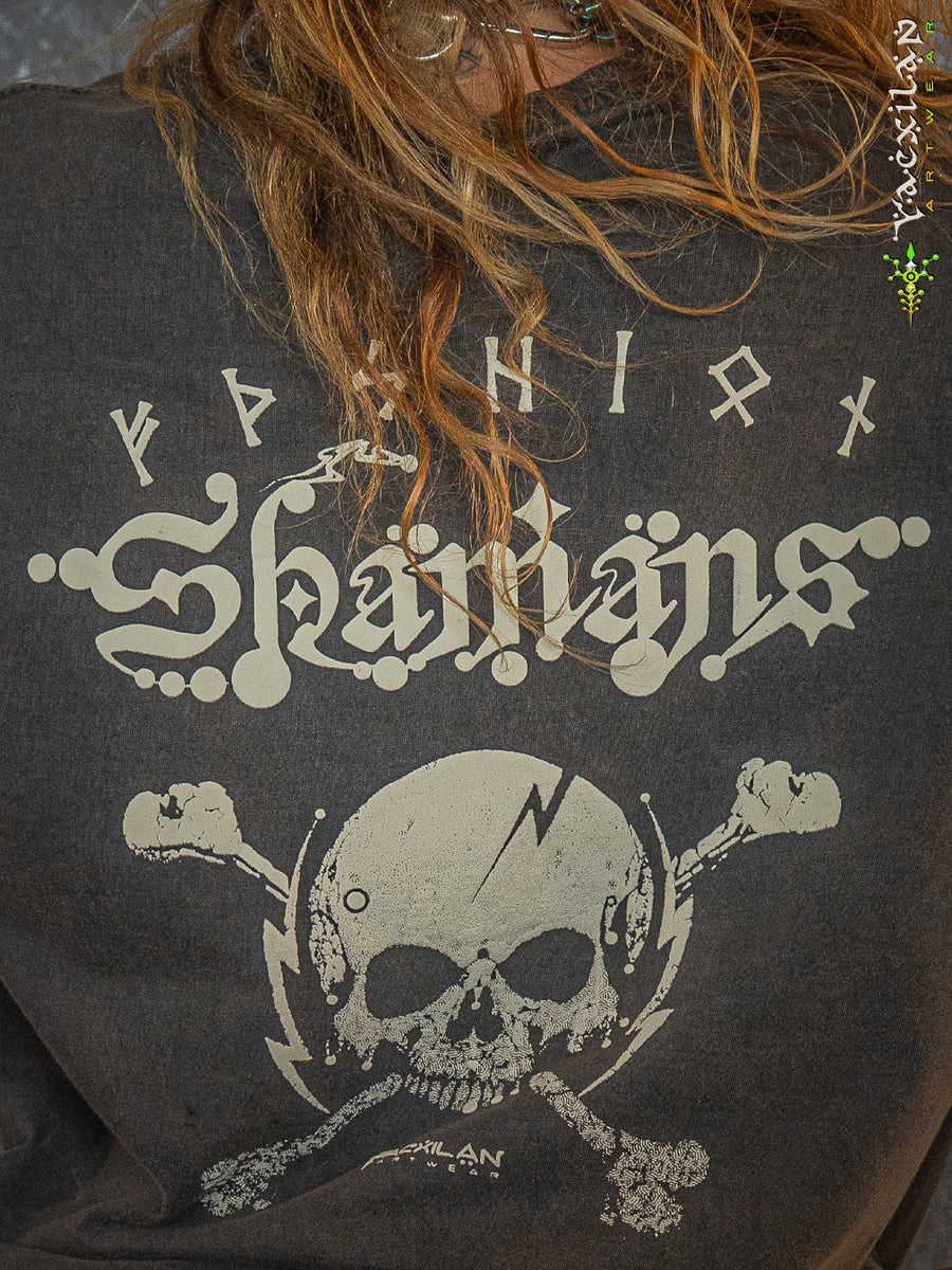 T-Shirt Oversize french Teri Acidwash - Wood SHAMANS