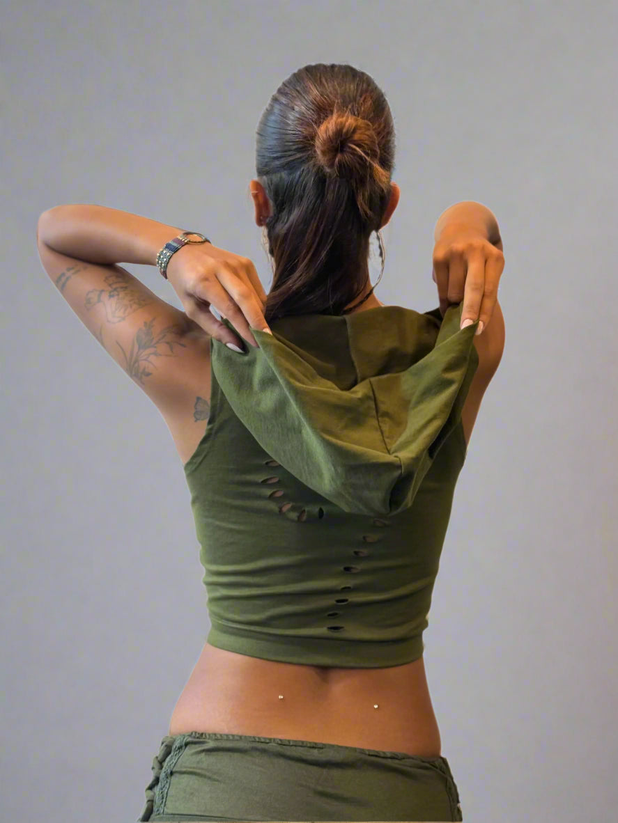 Tie-Vest Top - Forest Frequency