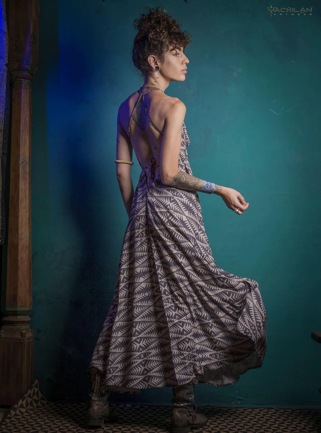 Triangle Long Dress / Viscose - JAWS