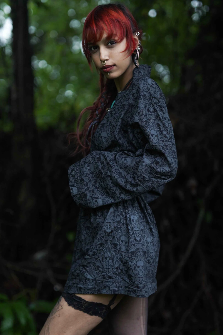 WALLA - Open Kimono - CANCUN SKULL