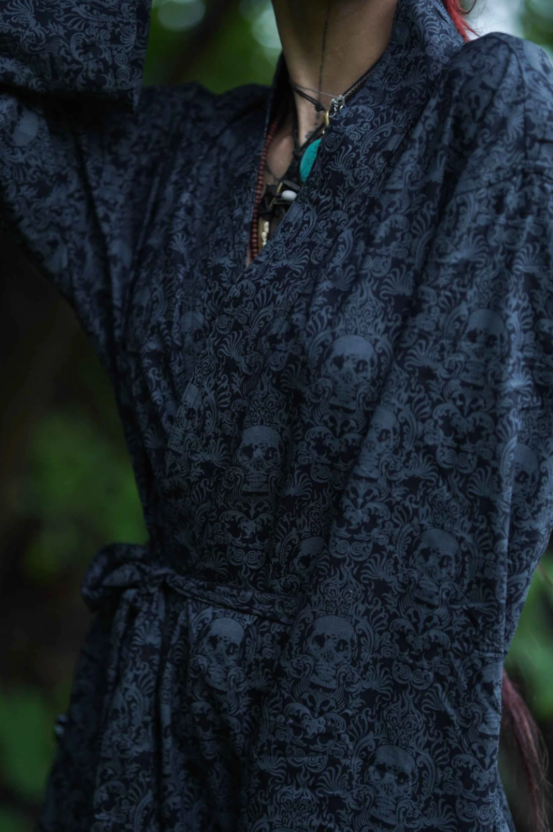 WALLA - Open Kimono - CANCUN SKULL