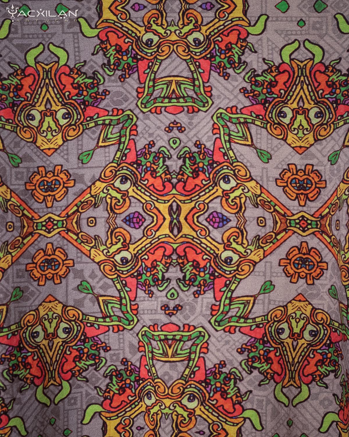 Yacxilan - Cotton Supima AOP - PAKAL'S GOLD