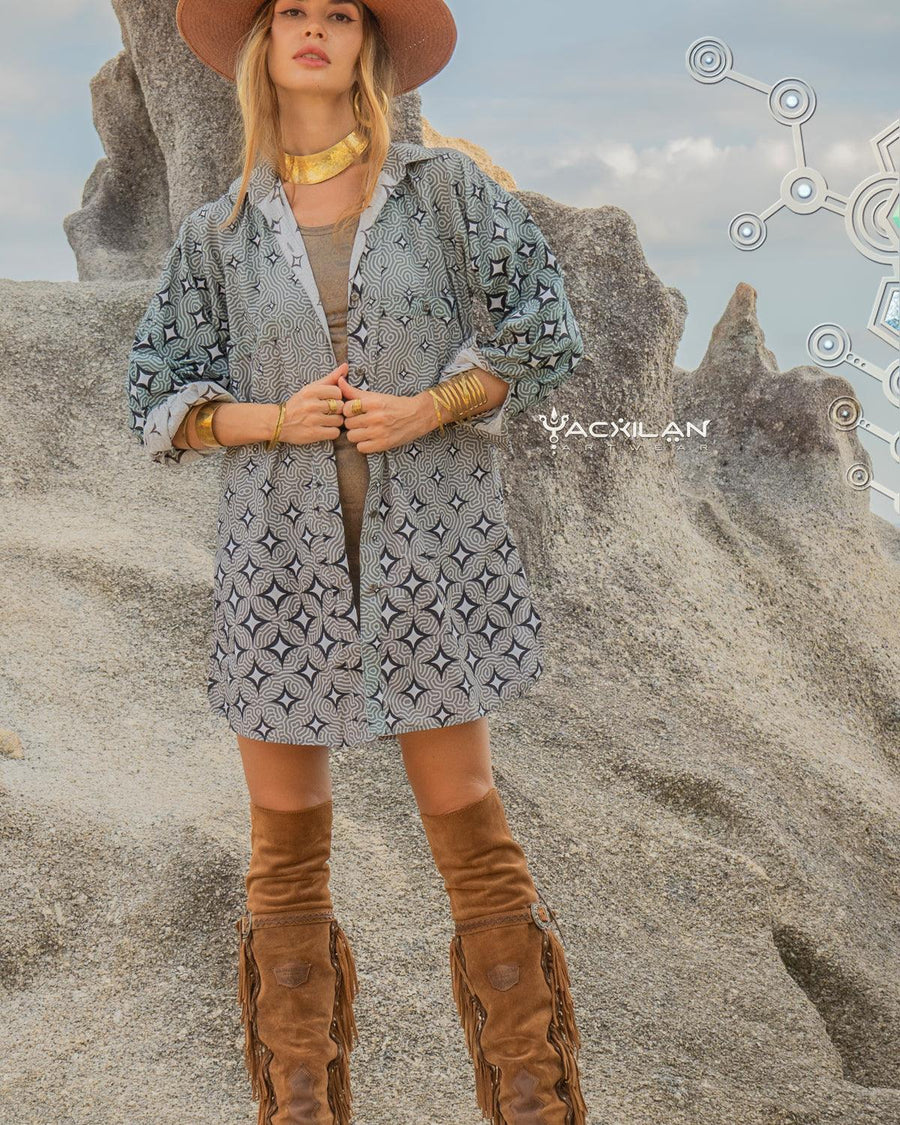 Yacxilan - Longsleeve Piratechic cotton - STARLIGHT