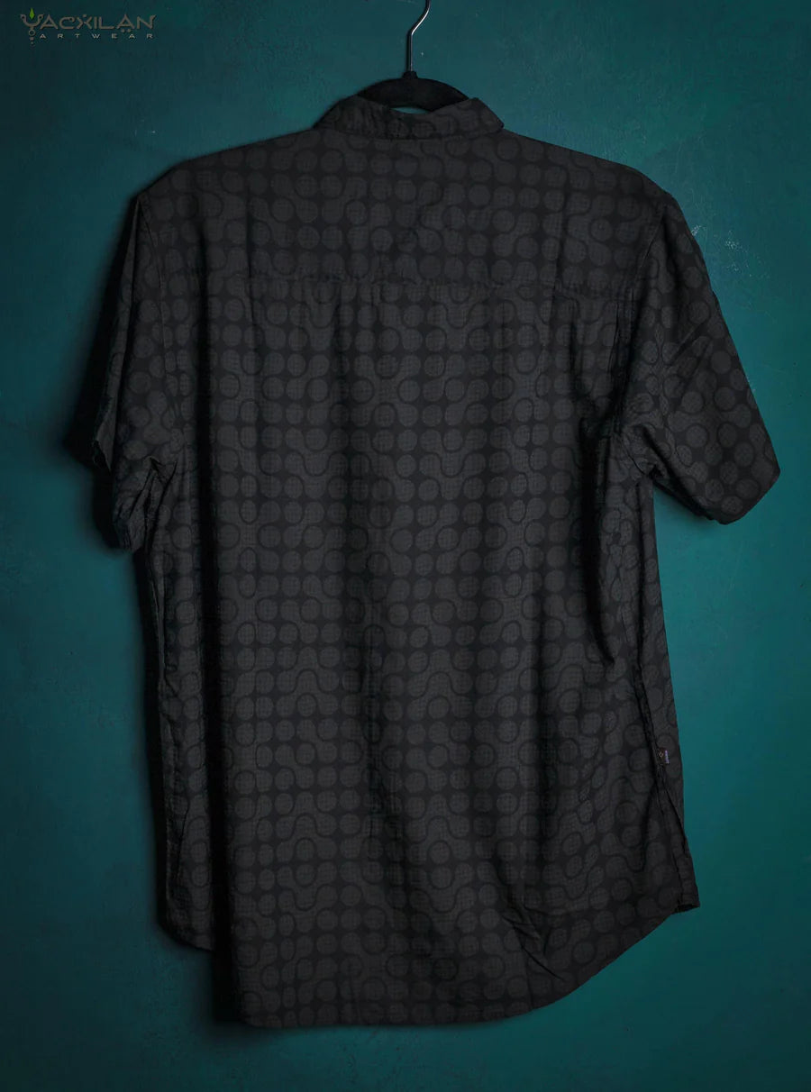 Yacxilan - Viscose Screenprint - Grey DOBLE TETRIS