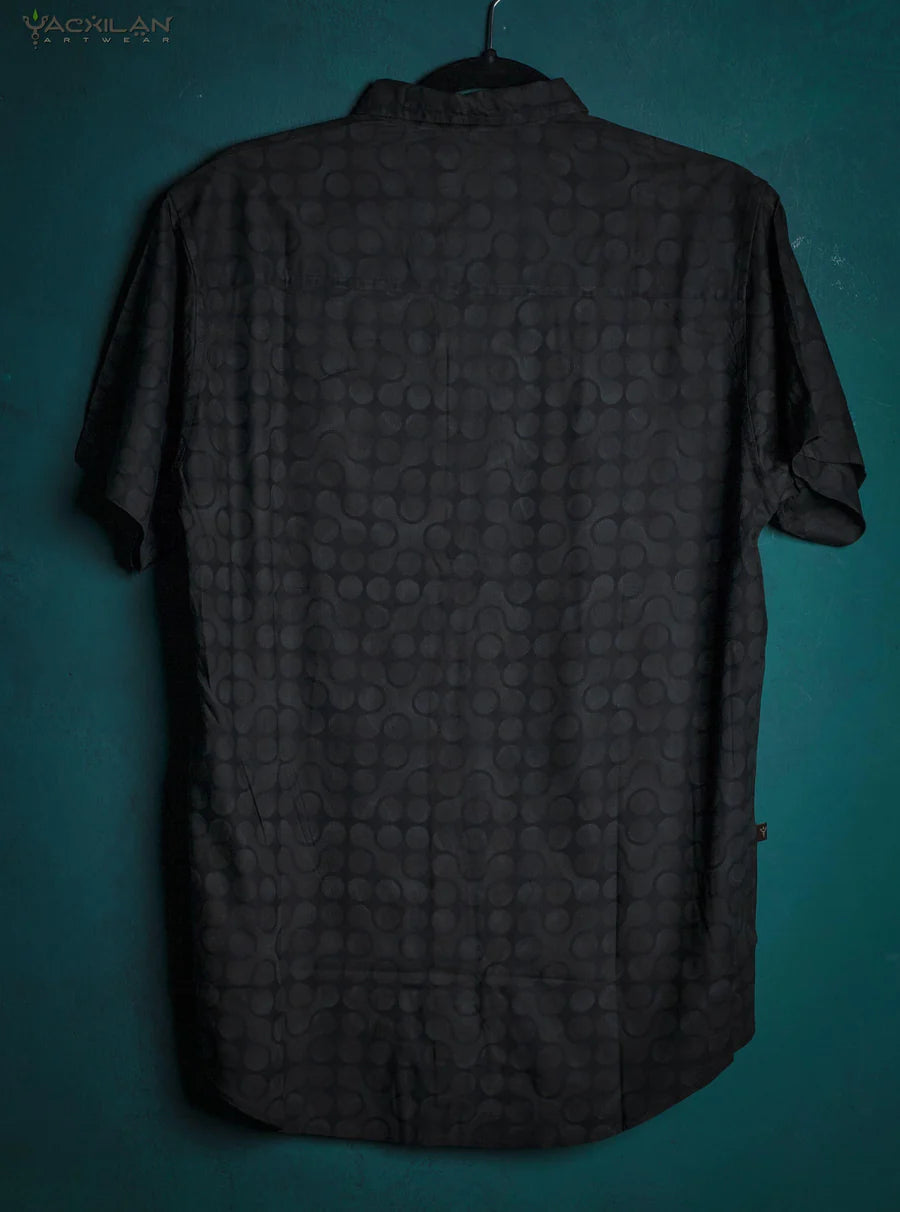Yacxilan - Viscose Screenprint - Grey ORGANIC TETRIS