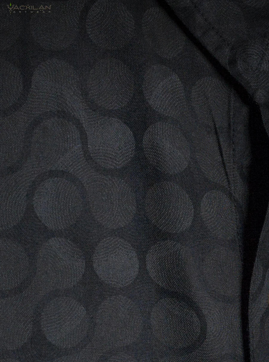 Yacxilan - Viscose Screenprint - Grey ORGANIC TETRIS