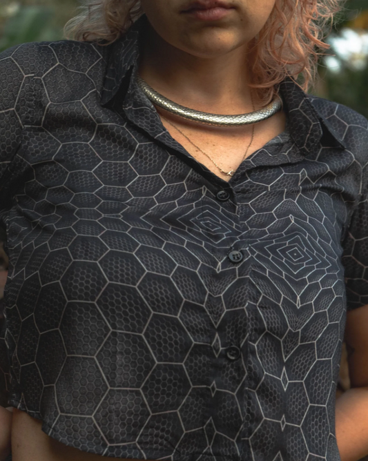 Bamboo Crop Shirt - ATOMS & MOLECULES