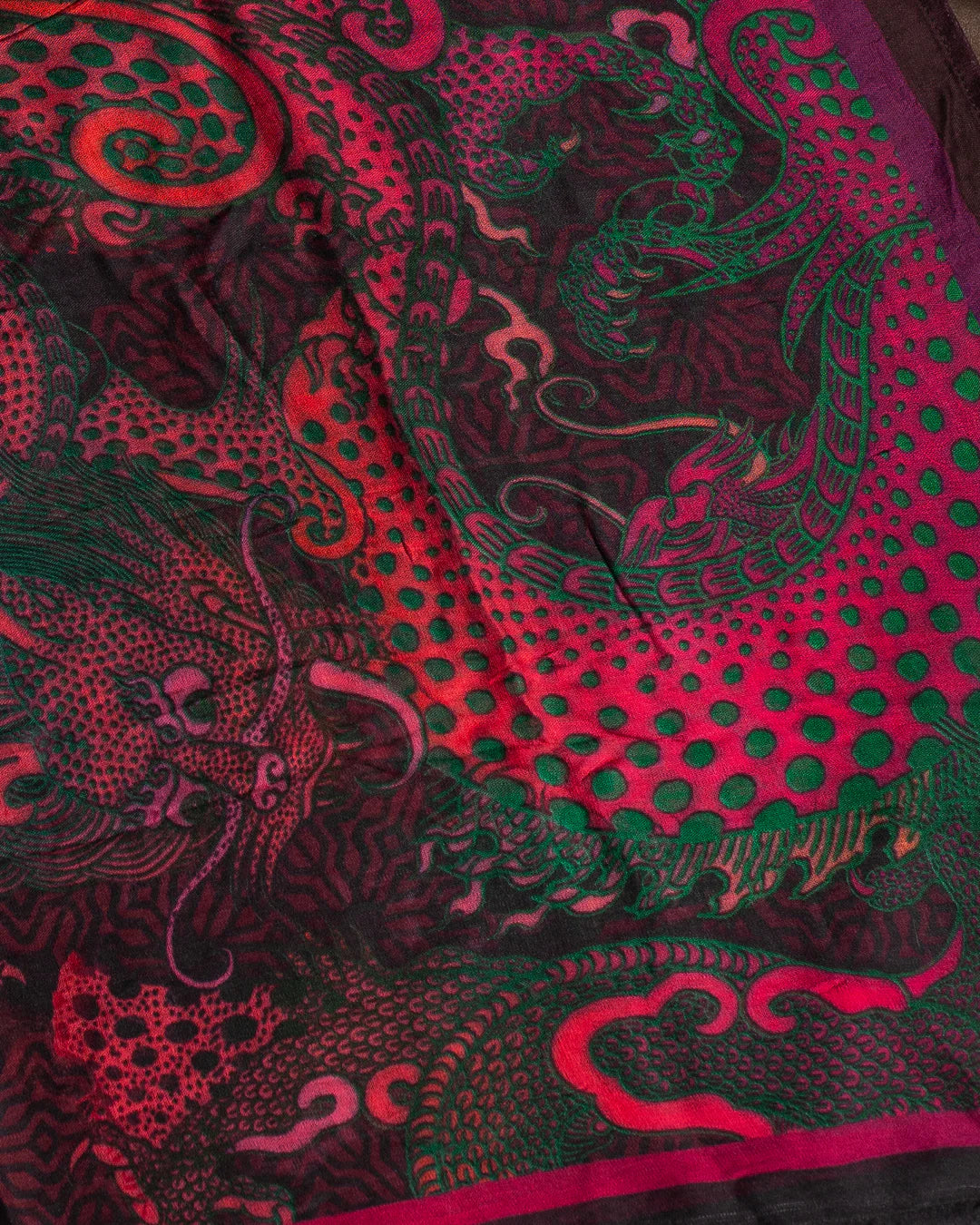 Scarf / Pareo - Bamboo - FIRE DRAGONS Line