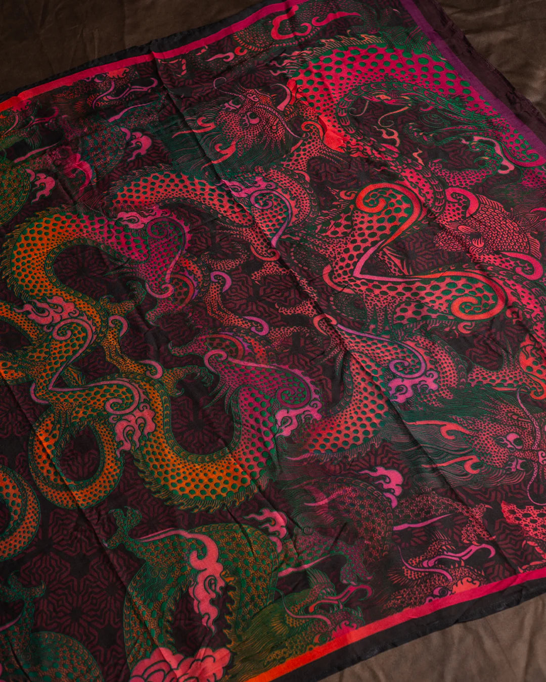Scarf / Pareo - Bamboo - FIRE DRAGONS Line