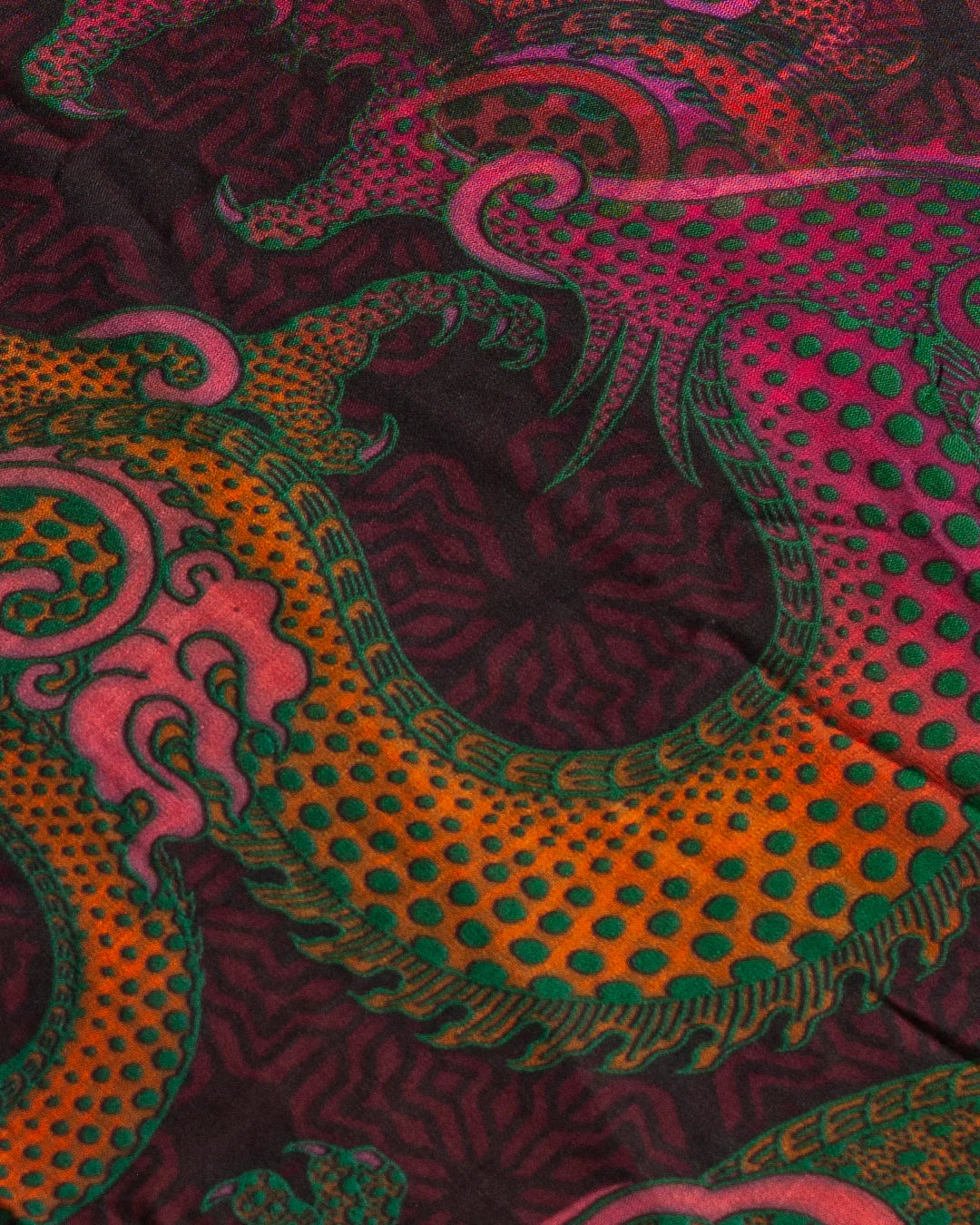 Scarf / Pareo - Bamboo - FIRE DRAGONS Line