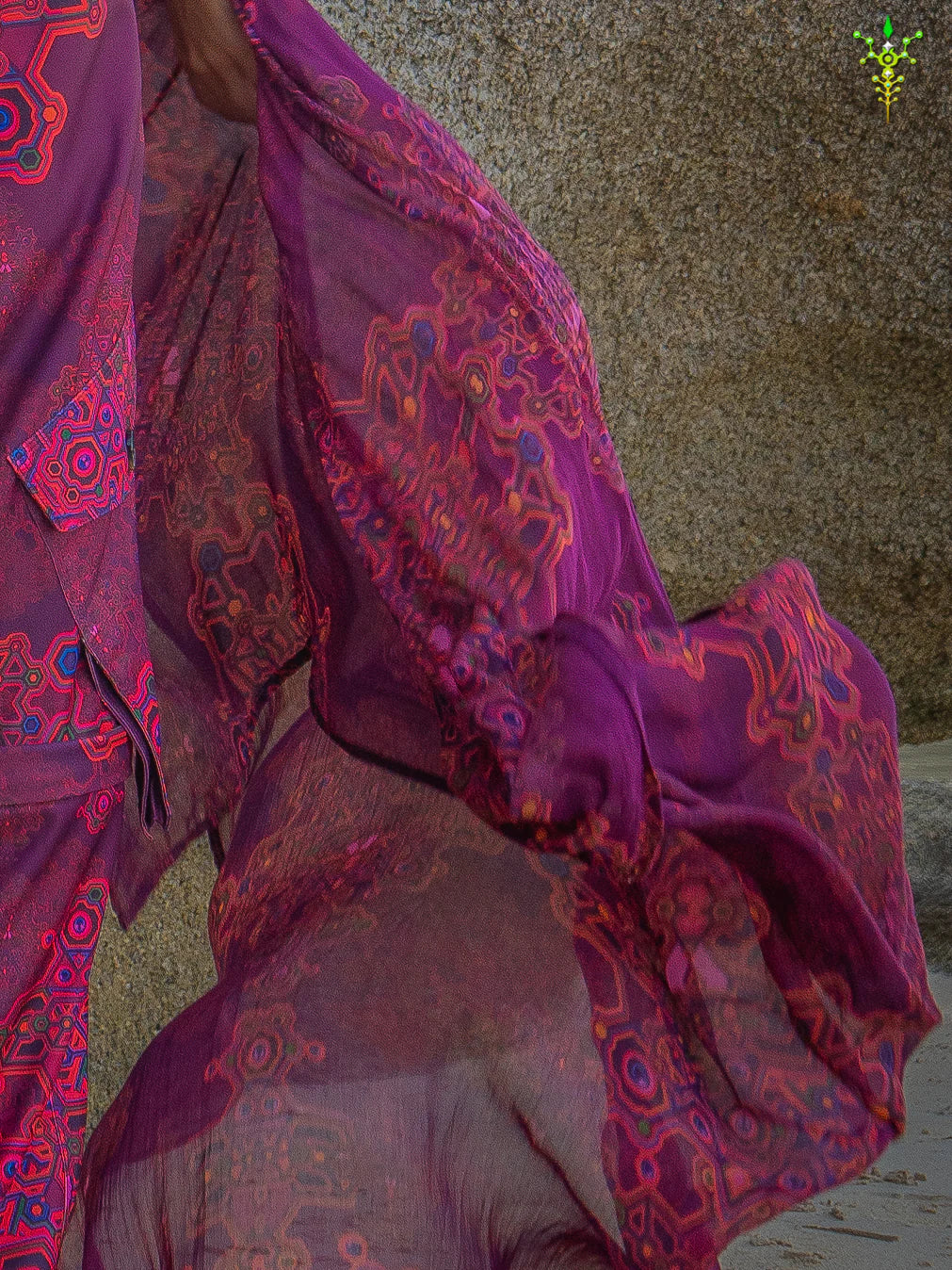 Scarf / Pareo - Bamboo - PINK DEMETRIO