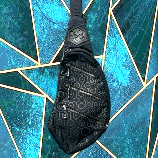 Botta Bag - Cotton Printed - Black KAMBOZII