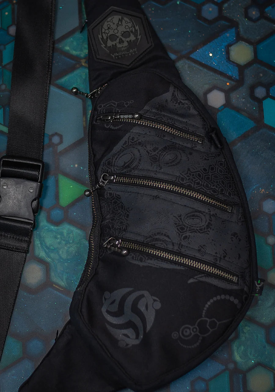 Botta Bag - Cotton Printed Clip - Black BUFO