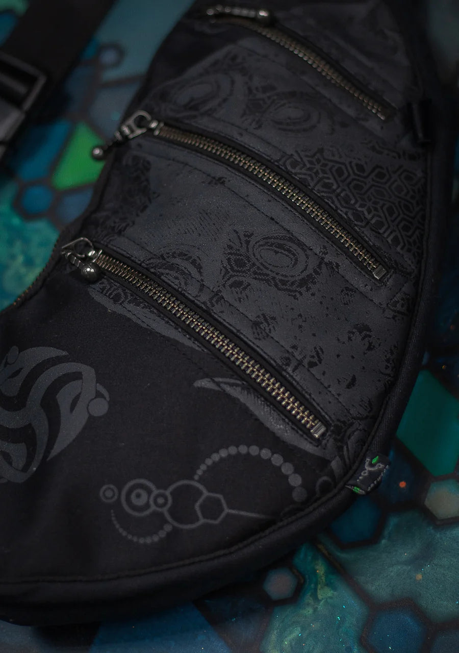 Botta Bag - Cotton Printed Clip - Black BUFO