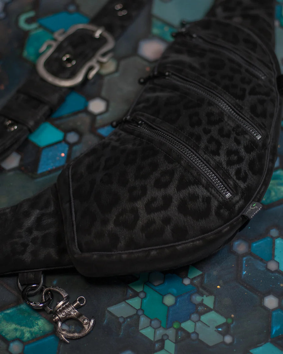 Botta Bag - Fake Leather Buckle - BLAK LEOPARD