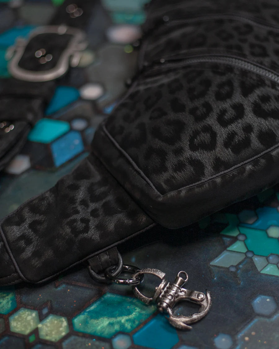 Botta Bag - Fake Leather Buckle - BLAK LEOPARD