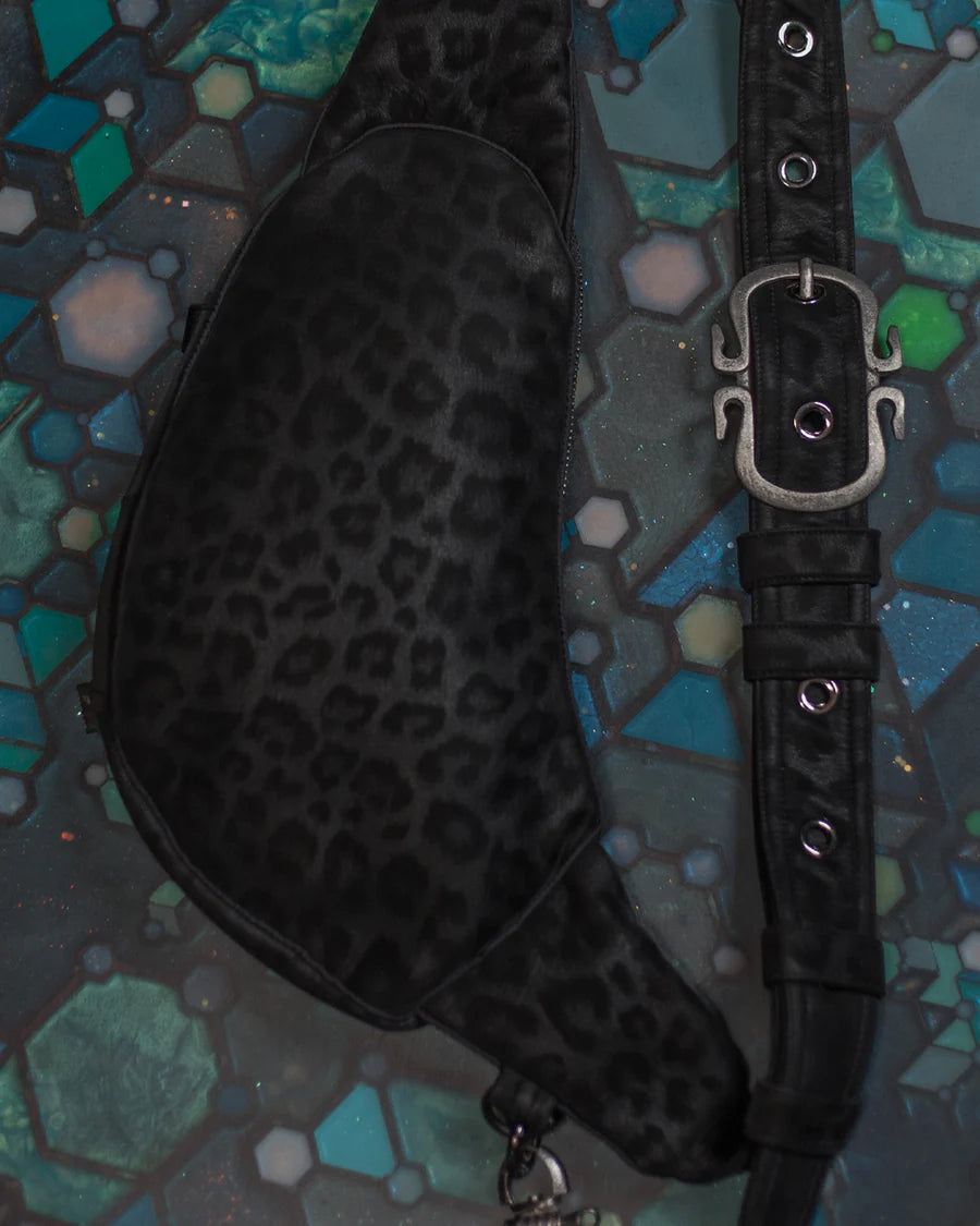 Botta Bag - Fake Leather Buckle - BLAK LEOPARD