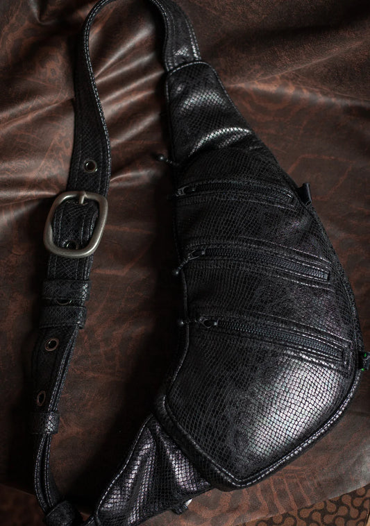 Botta Bag - Fake Leather Buckle - BLAK MAMBA