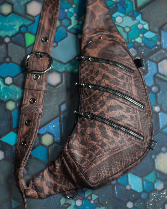Botta Bag - Fake Leather Buckle - Earth Dots SANDOKAN
