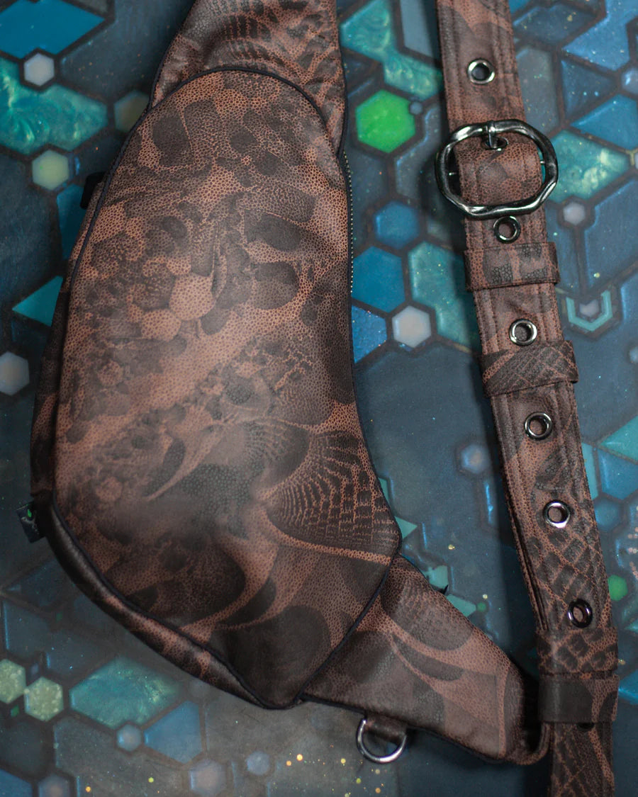Botta Bag - Fake Leather Buckle - Earth Dots SANDOKAN