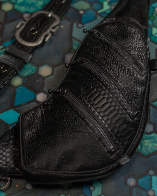 Botta Bag - Fake Leather Hook Buckle - BLAK KOBRA